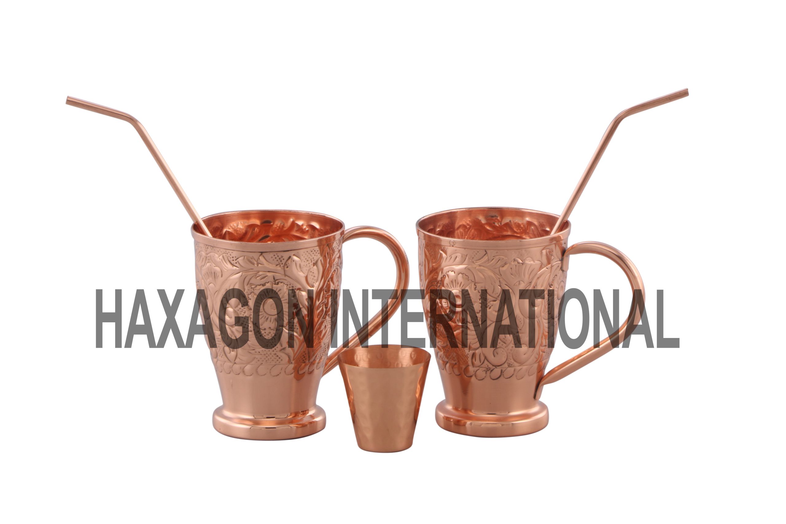 <span style="margin: 0px 0px 5px 0px; font-weight: 600; color:#81655d;">Item #: 2426</span><br />Copper Moscow Mule Mugs