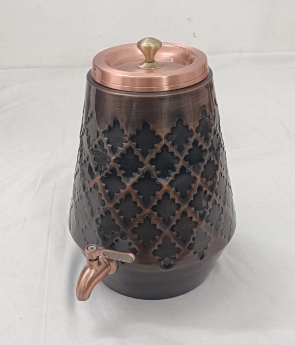 Antique Barfi Design copper water cooler