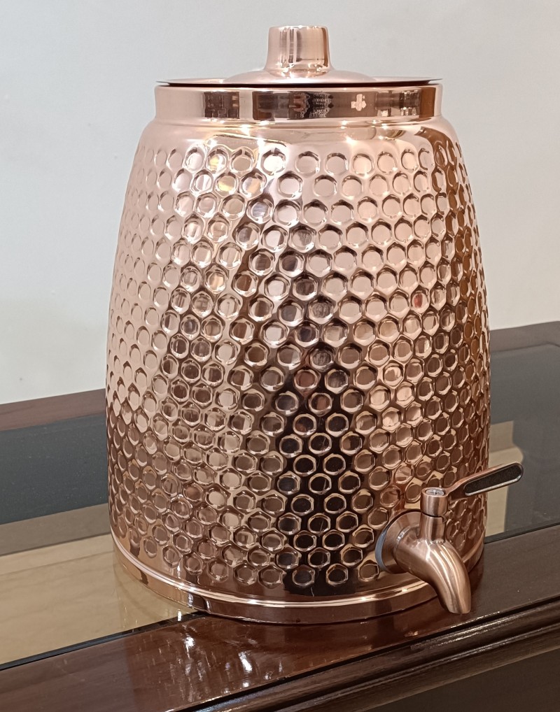 <span style="margin: 0px 0px 5px 0px; font-weight: 600; color:#81655d;">Item #: 268</span><br />Polish Diamond Copper Water Cooler