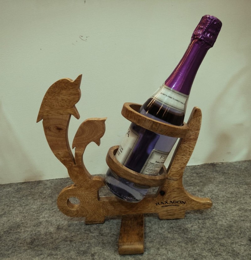 <span style="margin: 0px 0px 5px 0px; font-weight: 600; color:#81655d;">Item #: 458</span><br />Wine Bottle Stand