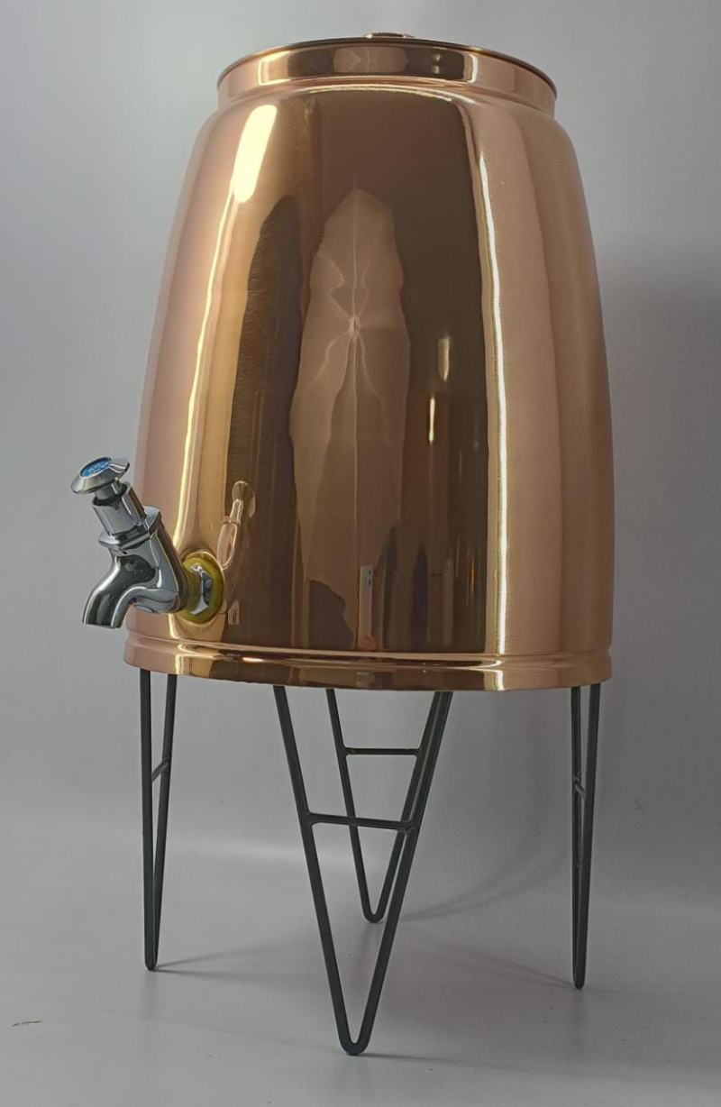 <span style="margin: 0px 0px 5px 0px; font-weight: 600; color:#81655d;">Item #: 954</span><br />matt plain copper water cooler